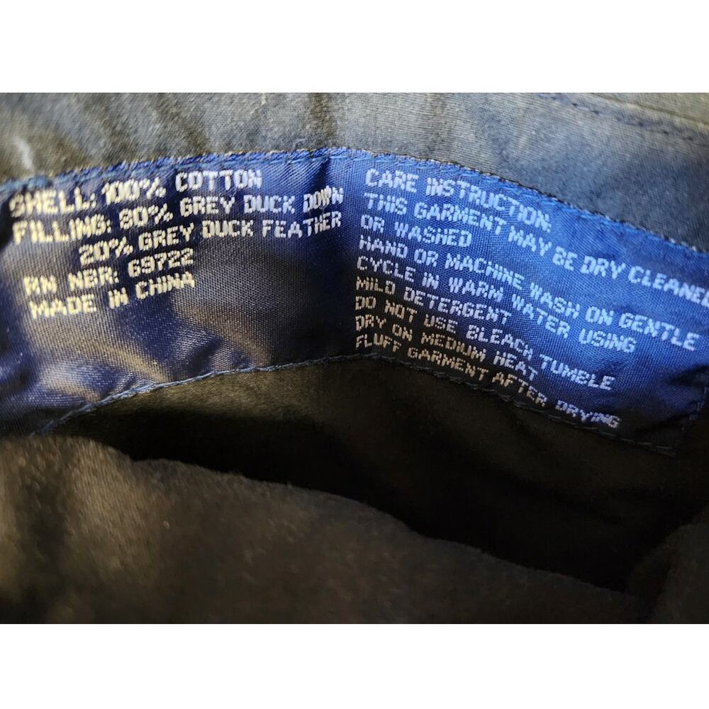 Mighty Mac Reversible Grey Duck Down Feather Filled Gray Puffer Vest Men Medium - Picture 7 of 7